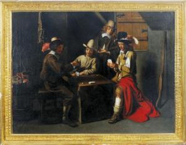 Cardplayers In An Interior - view 1