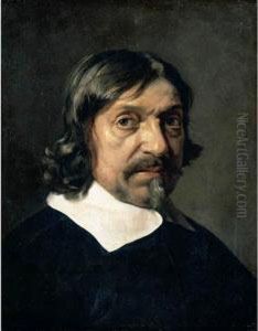Portrait Of A Man, Head And Shoulders, Said To Be The Philosopher Renee Descartes