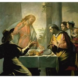 The Supper At Emmaus by Mathieu Le Nain