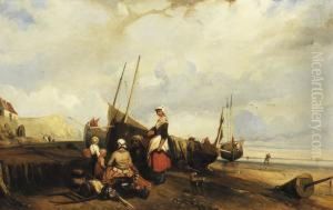 Pecheurs Et Leurs Famille Pres Du Bateau Pecheurs Et Leurs Famille Pres Du Bateau