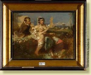 Allegorie Des Vendanges Dans La Campagne Romaine