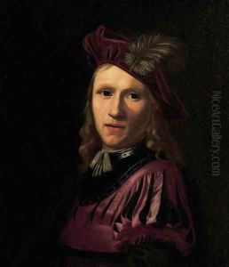 Portrait of a young man by Abraham Van Calraet