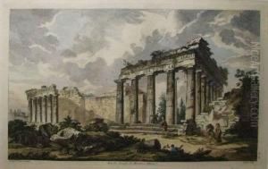 Vue Du Temple De Thesee A Athene (temple Of Theseus In Athens) by Jules Le Roy