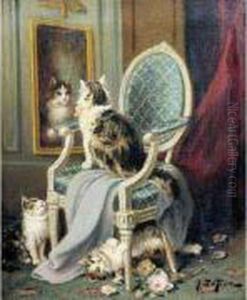 Les Chats Et Le Miroir. by Jules Le Roy