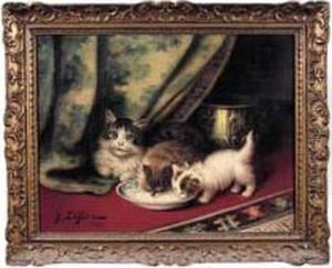 Chatte Et Chatons by Jules Le Roy