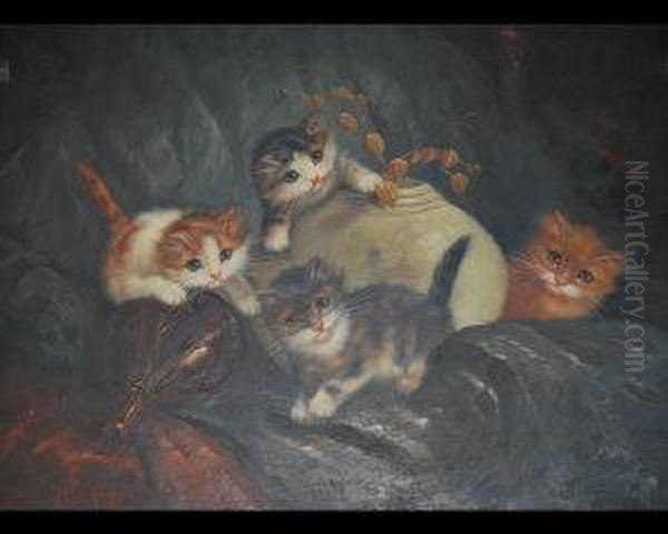 Four Mischievous Kittens - view 1
