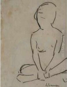 Nu Assis by Maurice Le Scouezec