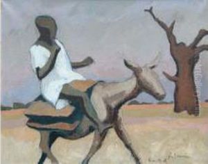 Scouezec "africain Sur Sa Mule"