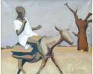 Africain Sur Sa Mule