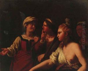 A lady with her attendants by Guido Cagnacci