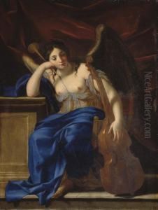 Allegorie De La Poesie by Eustache Le Sueur