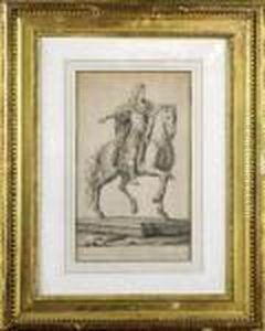 Figure Equestre De Louis Xiv by Eustache Le Sueur