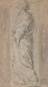 Un Homme Drape by Eustache Le Sueur