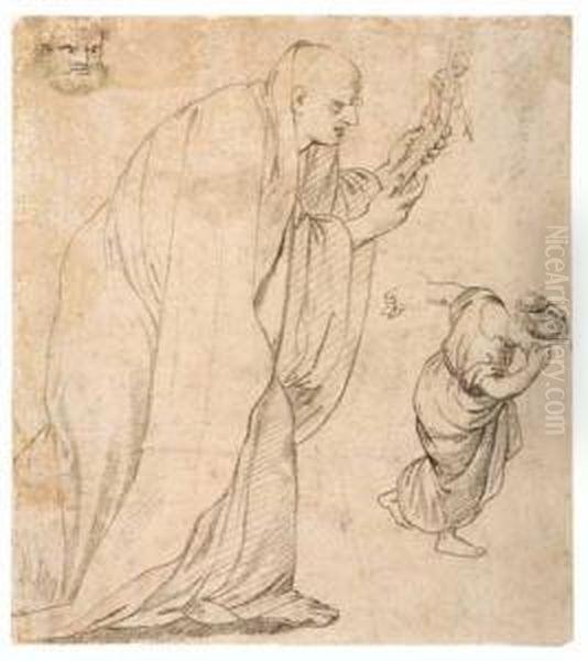 Study Of Two Figures - view 1