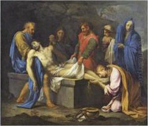 La Mise Au Tombeau by Eustache Le Sueur
