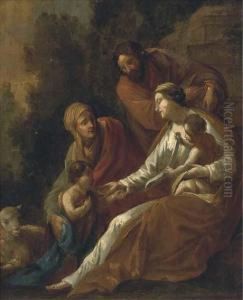 The Holy Family With Saint Elizabeth And The Infant Saint John Thebaptist