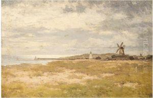 Windmills On The Coast by Benjamin Eastlake Leader