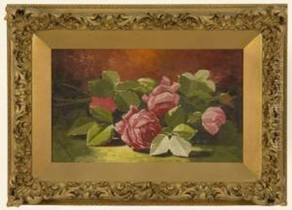 Still Life With Pink Roses. - view 1