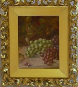 Still Life With Grapes by Edward Chalmers Leavitt