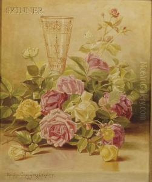 Still Life With Glass And Roses - view 1