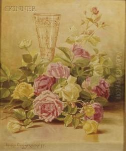 Still Life With Glass And Roses Still Life With Glass And Roses