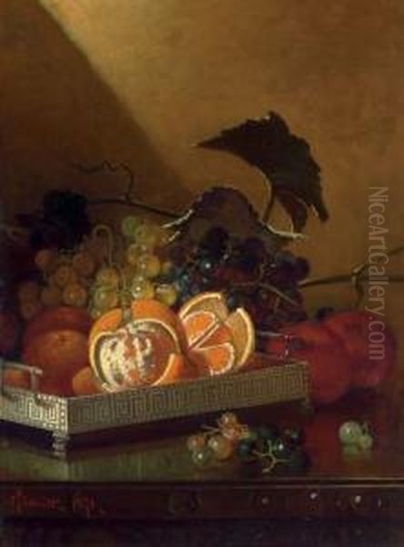 Still Life With Oranges, Grapes And Apples - view 1