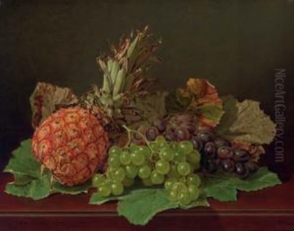 Still Life With Pineapple And Grapes - view 1