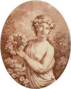Allegorie Du Printemps Et Allegorie De L?automne by Jean Jacques Francois Le Barbier