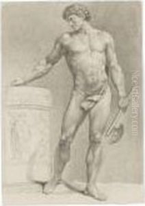 A Gladiator Holding An Axe A Gladiator Holding An Axe
