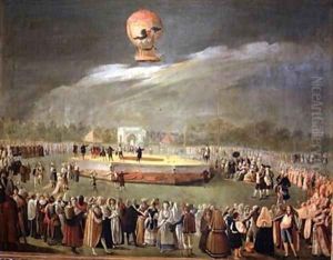 Balloon Ascension in the Gardens of Aranjuez