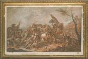 La Bataille D'enee Avec Turnus by Jean Jacques Francois Le Barbier