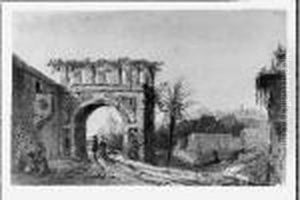 Paysage Italien by Hippolyte Gabriel Lebas