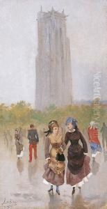 Paris, La Tour Saint-jacques by Leonie Lebas