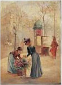 La Marchande De Fleurs by Leonie Lebas