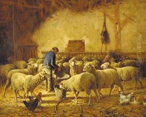 Interieur de bergerie by Charles H. Clair