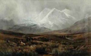 Snowstorm over Snowdon by James Jackson Curnock