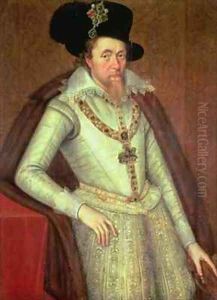 James I 1603-25 and VI of Scotland 1567-1625 by John de, the Younger Critz