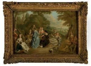 Le Concert Champetre by Sebastien Jacques Leclerc Des Gobelins