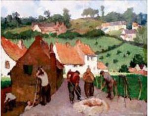 L'entree Du Village by Jean-Baptiste Lucien