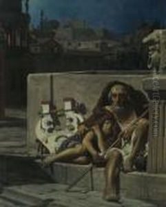 Homer Mendient. by Jean-Jules-Antoine Lecomte du Nouy