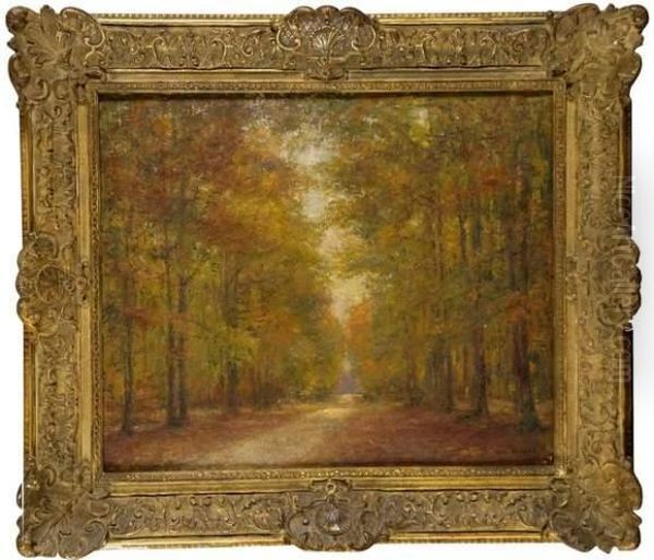 L'avenue En Automne. Barbizon - view 1