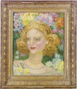 Parmi Les Fleurs by Victor Lecomte