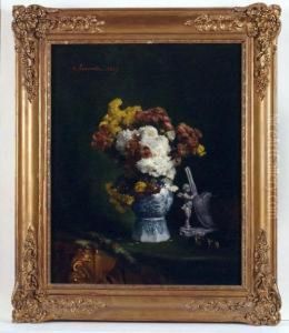 Bouquet De Fleurs Dans Un Vase-