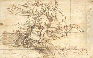 Marcus Curtius leaping into the chasm