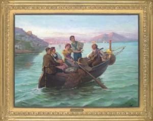 The Ballad Of A Neapolitan Fisherman by Charles Emile Hippolyte Lecomte-Vernet