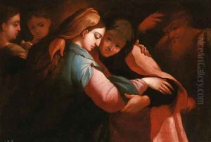 The Visitation by Luca Cambiaso