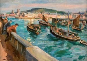 Port De Fecamp by Raymond Louis Lecourt