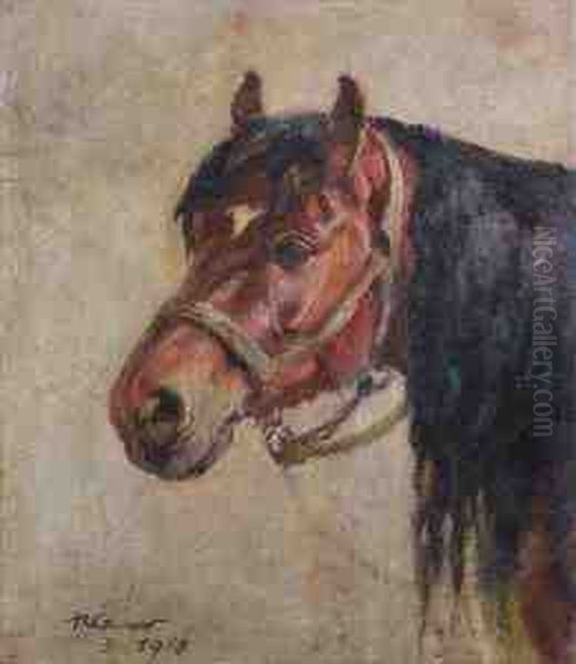 Le Court ,head Study Of A Pony - view 1