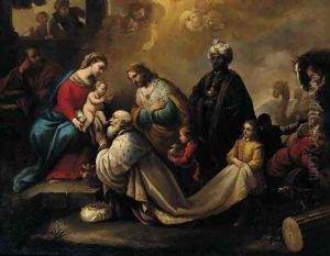 The Adoration of the Magi by Pietro Da Cortona (Barrettini)