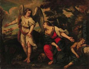 The Banishment of Hagar and Ishmael by Pietro Da Cortona (Barrettini)